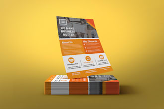 design business flyer, one pager, sell sheet, sales flyer