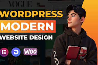 design and develop clean and modern wordpress website
