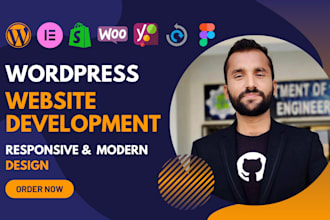 develop your custom wp website with responsive design and SEO