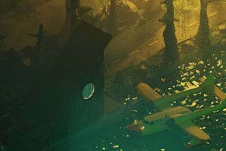 make a low poly environment for the scene or game