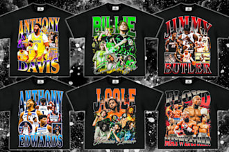 unique 90s vintage bootleg nba and rap t shirt designs