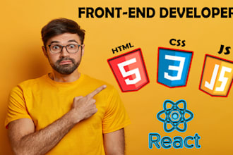 be your frontend react developer and backend using firebase