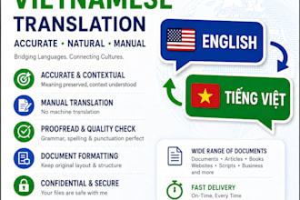 translate english to vietnamese and vietnamese to english