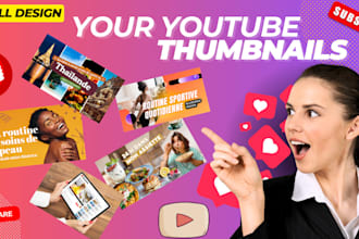 design viral youtube thumbnails on canva