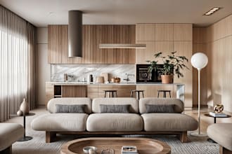do luxury interior design home decor 3d visualisation realistic photo ikea