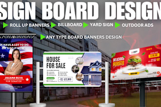 design billboard, signage, outdoor ads, roller banner, vinyl