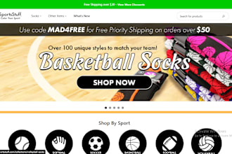 design basketball shopify store for jerseys, sports items dropshipping website