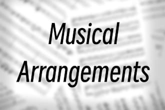 create an arrangement of any song and provide sheet music