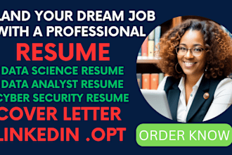 craft data science resume, data analyst, cyber security, data scientist resume