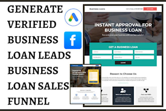 generate business loan leads debt consolidation leads business loan sales funnel