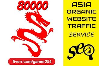 drive organic asia web traffic