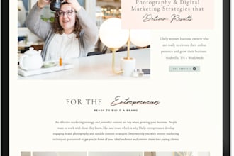 design, redesign, and customize your showit website or showit template