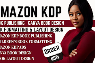 do book formatting for kindle ebook, paperback,  layout design KDP publishing