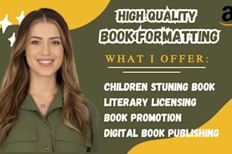upload children book, book formatting for amazon kdp kindle self publishing