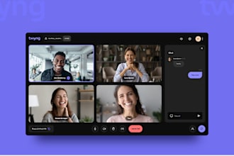 develop audio, video and chat app with webrtc