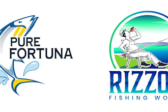 design modern fishing,gambling,cigarette  logo design