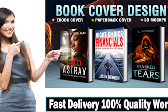 do professional book cover design or kindle cover design