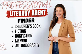 find literary agent for your children book fiction and nonfiction book novel