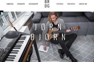do musician website for artist, dj, music producer