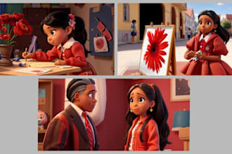 create custom illustrations for children books with ai
