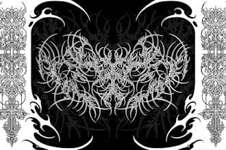 make cyber sigilism and tribal for your tatto or clothing