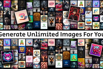 generate unlimited realistic images,ai logo with midjourney ai from your prompts