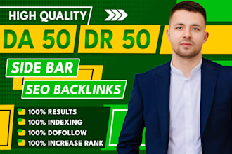 make da 50 DR 50 plus sidebar, footer, blogroll id thai dofollow SEO backlinks