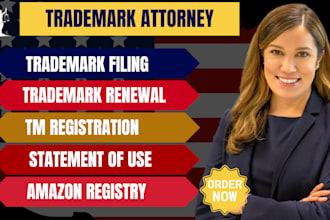 be your licensed trademark attorney for trademark filing registration on uspto
