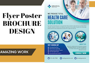 create digital pamphlet flyer business poster trifold sports brochure design