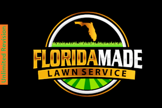 design a modern minimalist lawn care logo for you