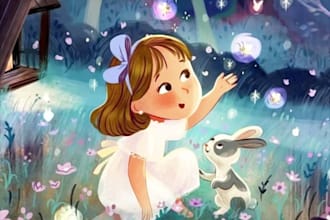 children story book illustration and children story book illustration