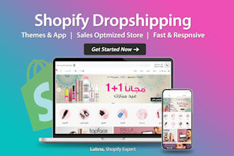 create shopify dropshipping store or dropshipping website