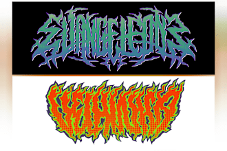 make metal logo with unique concept