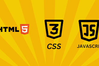 create your responsive web pages in HTML,CSS and javascript