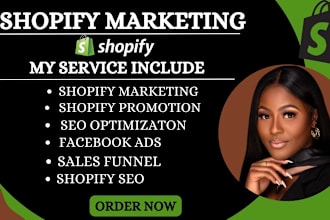 do complete shopify marketing sales funnel, dropshipping marketing facebook ads