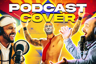 design professional podcast cover or thumbnail designs