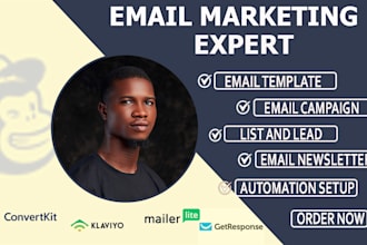 do mailchimp email marketing campaign email template design and automation setup