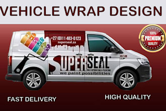 do vehicle wrap design, car wrap design, van wrap