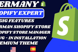 build german shopify store,shopify dropshipping store design,redesign website