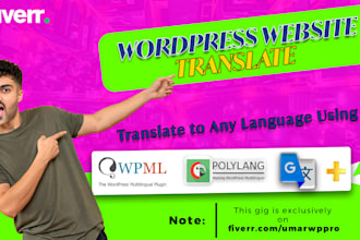 translate wordpress website in any language using wpml or polylang