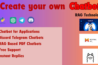 create ai chatbot whatsapp discord telegram chatbot for you