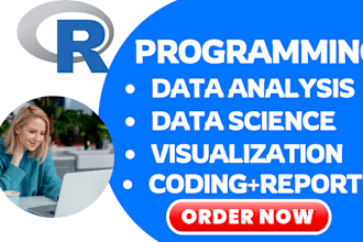 do data analysis, r studio coding and r programming projects