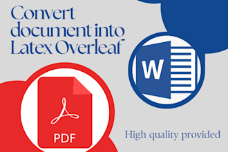 convert any document into latex overleaf