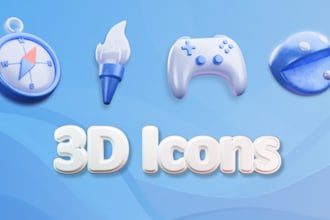 produce captivating 3d icons for your website or apps
