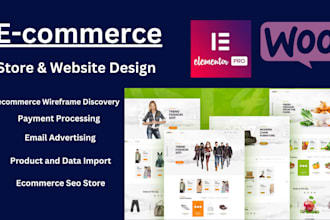 do wordpress website design ecommerce website with elementor