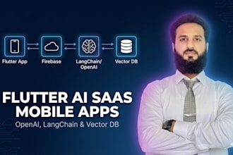 develop flutter ai saas mobile apps with openai and langchain