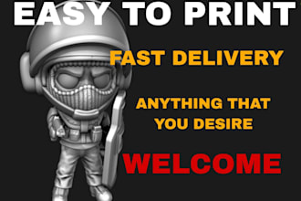 sculpt a 3d character or figure for printing