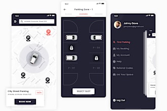 develop parking space finder app, lifestyle app, car parking finder app