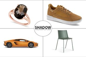 cut out images product photo create natural shadow service with white background