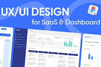 create saas dashboard professional UX UI web design for your  app in figma